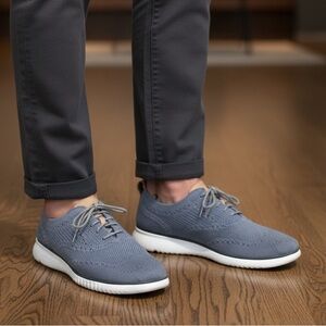 Cole Haan Men's Gray Knit Oxford Shoes size 10m